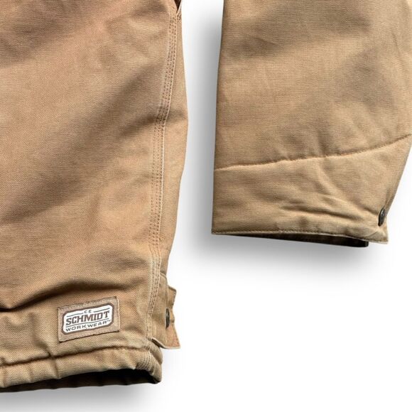 C.E. Schmidt Men's Workwear Wheat Colored Fleece Lined Quilted Jacket Size XL - Picture 12 of 13